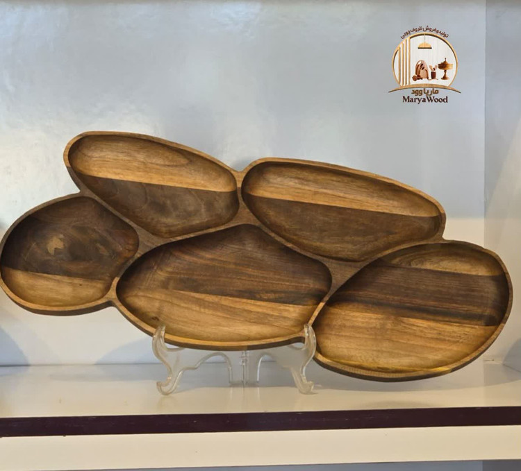 اردورخوری چوب گردو طرح گندم کد m89