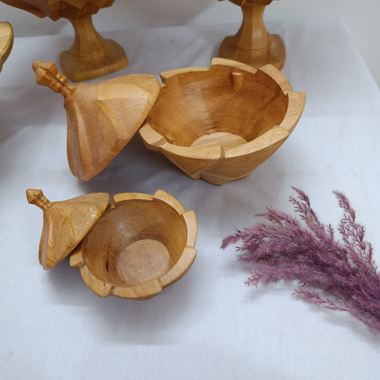 سرویس چوبی ۶ نفره الینور از چوب توسکا