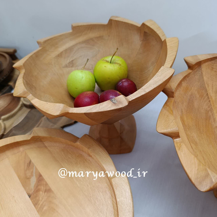 سرویس چوبی ۶ نفره الینور از چوب توسکا